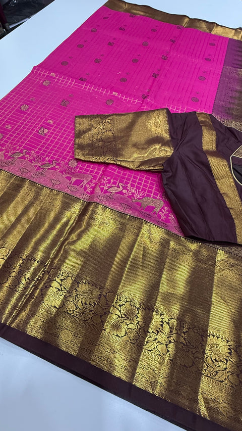Premium Semi Gadwal silk saree