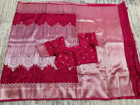 Premium Banaras Mushru Silk Saree