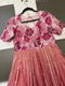 Size XL - Trendy Tissue Silk Long Gown