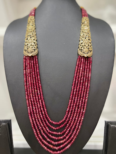 Victorian CZ Multilayer Beaded Necklace