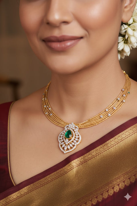 Pure 925 Silver Premium Italian Hasli /Kante Necklace