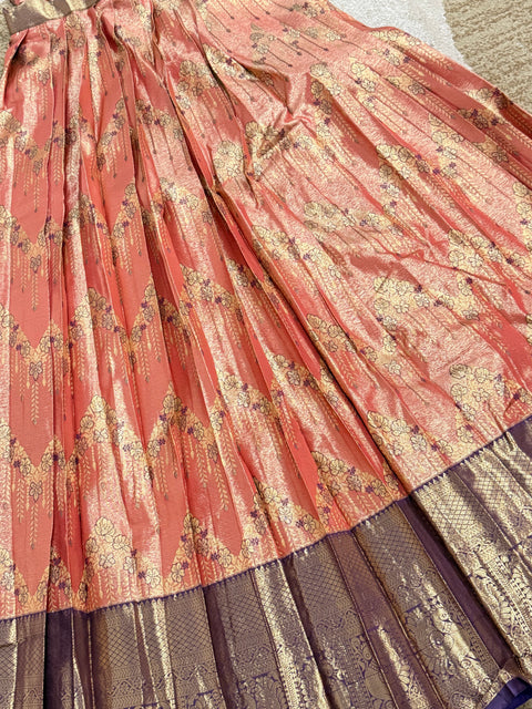 Teen Lehangas - Premium Kanchi Pattu Lehanga Set
