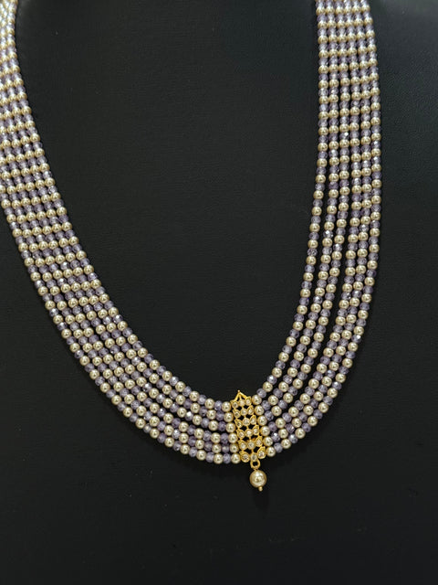 Pure 925 Silver CZ Beads Necklace