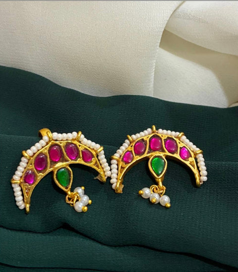 Pachi Kundan Jadau Bugadi Earrings