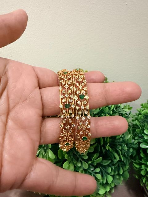 One Gram Gold CZ Bangles