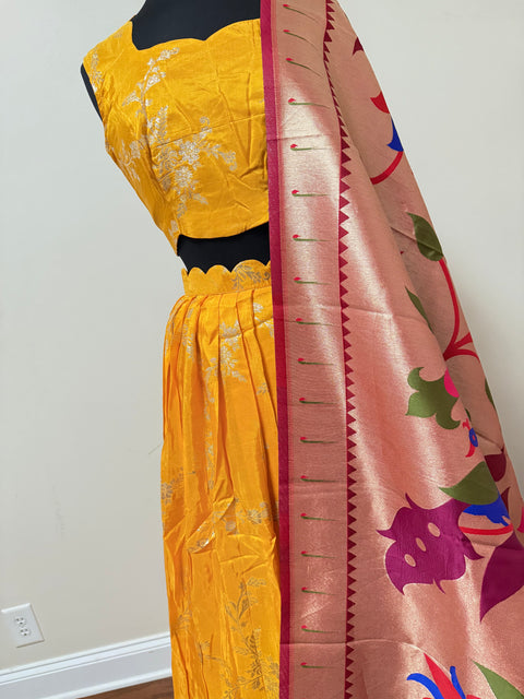 Women XXL- Banaras Brocade Lehanga Set