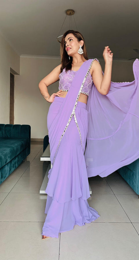 Ready to Wear Mermaid Saree with Blouse