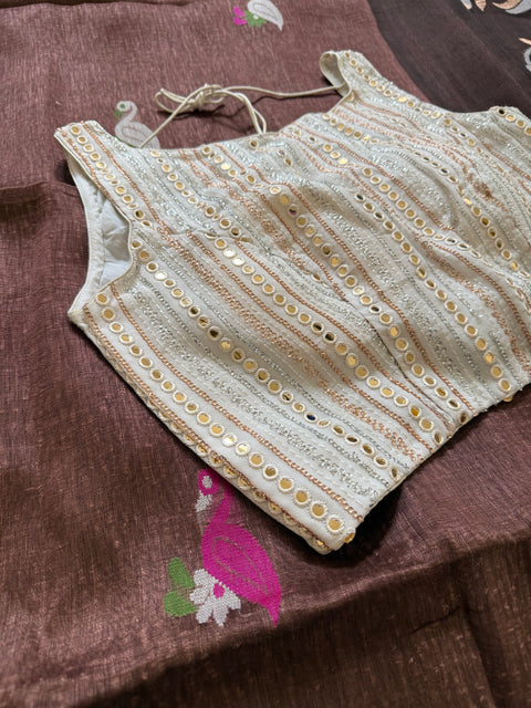 Pure Silk Linen Saree