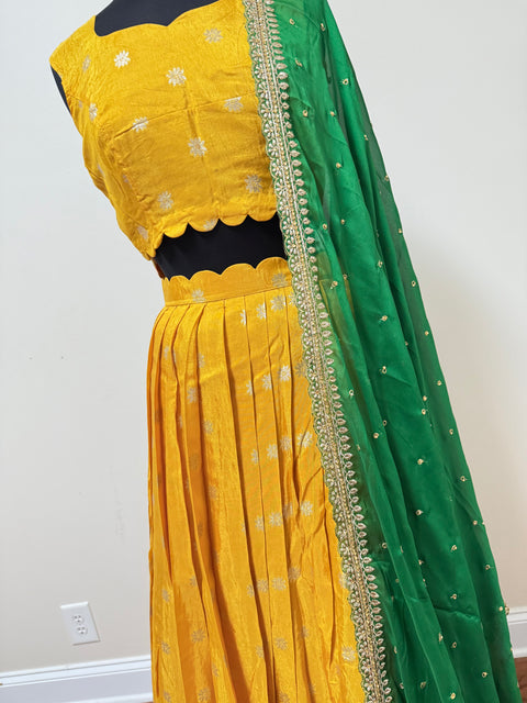 Women Large - Banaras Paithani Lehanga Set