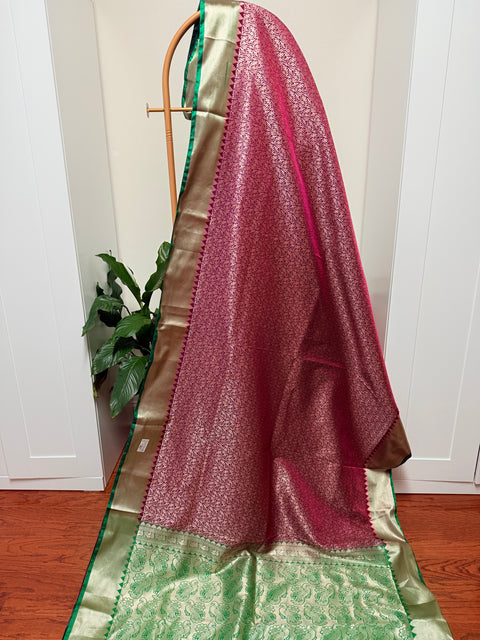 2 for $100 - Semi Kanchi Tissue silk Saree