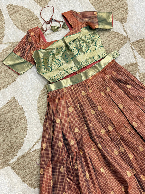 Teen Lehangas - Premium Kanchi Pattu Lehanga Set