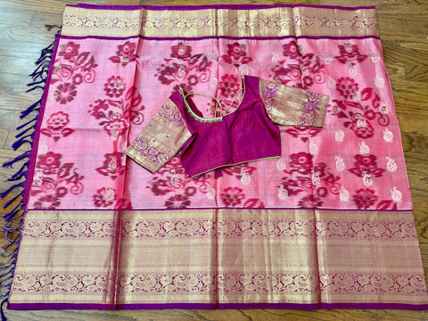 Pure Kanchipattu Ikkath Saree