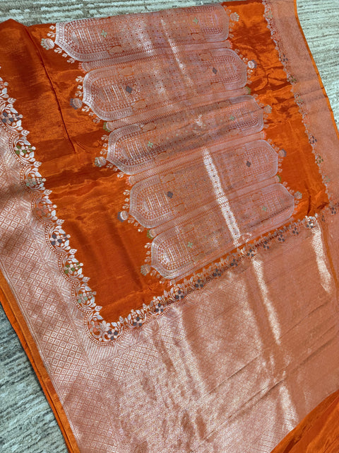 Premium Banaras Mushru Silk Saree