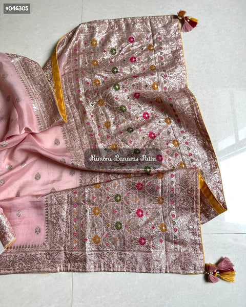 Aashadam Sale - Soft Chiffon Banaras Munga Saree