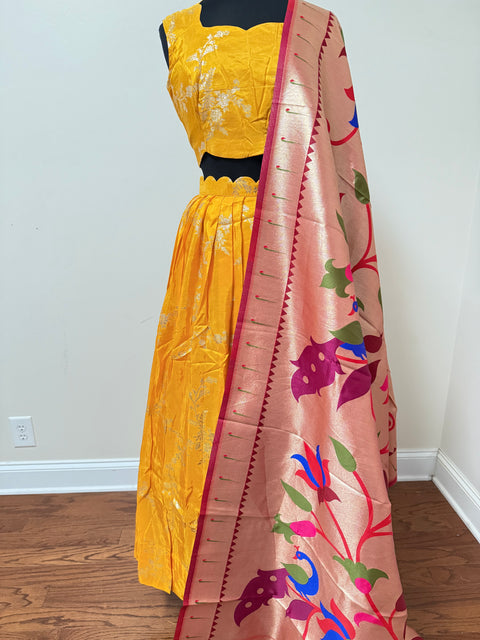 Women XXL- Banaras Brocade Lehanga Set