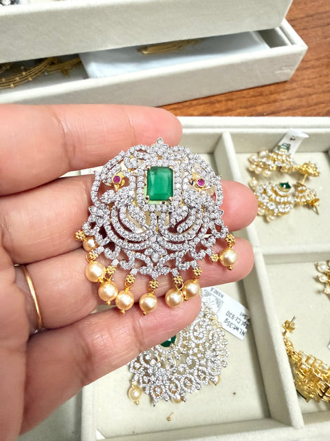 Pure 925 Silver Diamond Look CZ Pendant