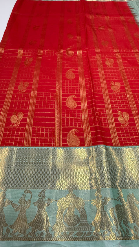 Premium Semi Gadwal silk saree