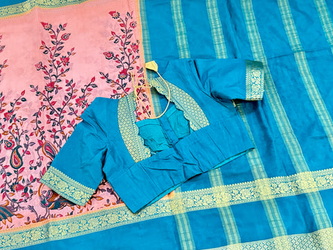 Dola Silk Kalamkari Saree