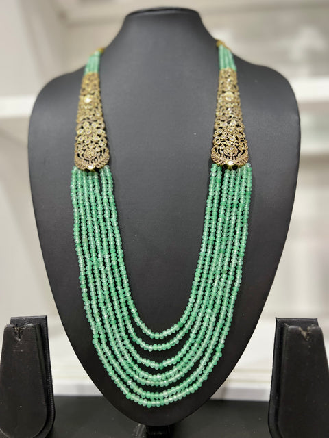 Victorian CZ Multilayer Beaded Necklace