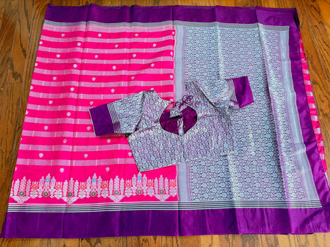 Semi Katan silk saree