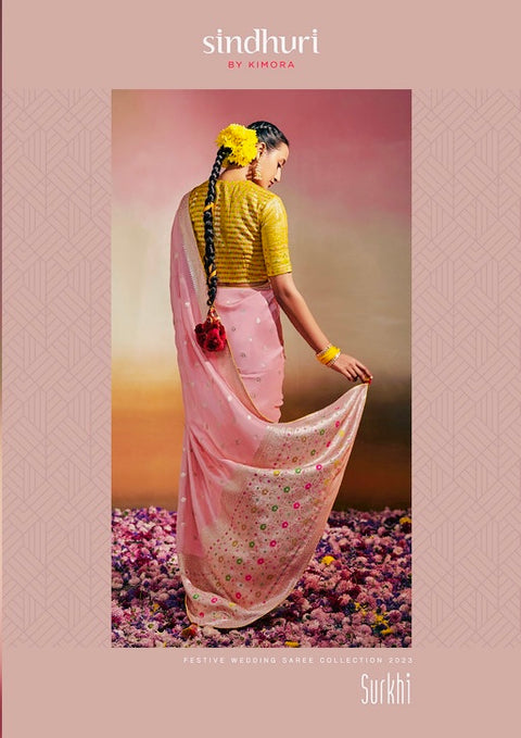 Soft Chiffon Banaras Munga Saree