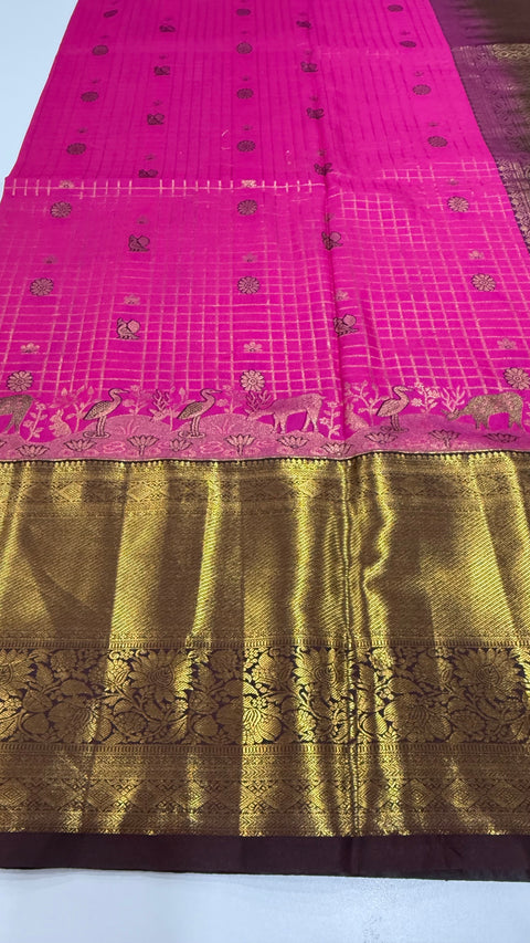 Premium Semi Gadwal silk saree