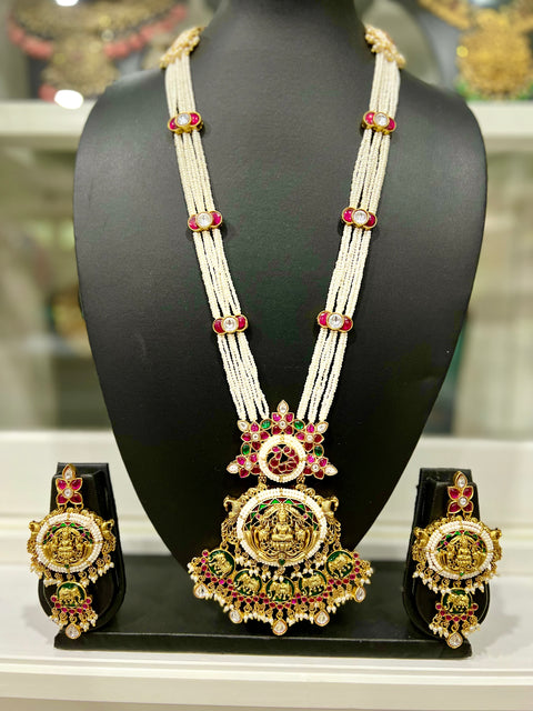 Pachi Kundan Jadau Pearl Necklace