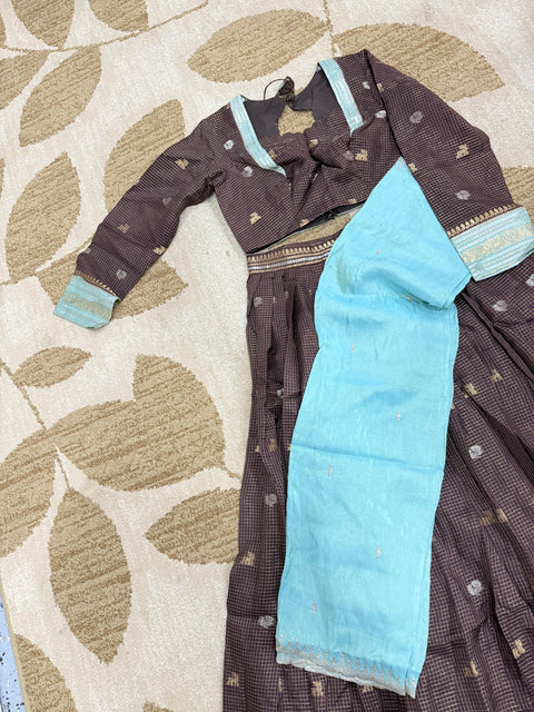 Size XL - Crepe Silk Lehanga Set
