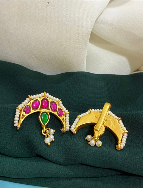 Pachi Kundan Jadau Bugadi Earrings