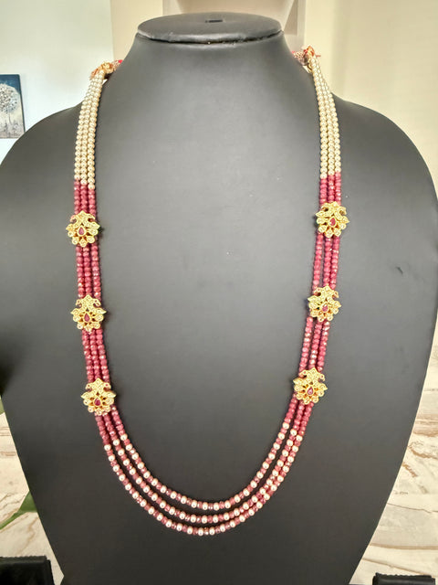 Pure 925 Silver CZ Beads Necklace
