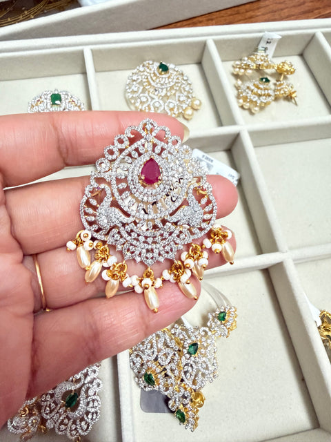 Pure 925 Silver Diamond Look CZ Pendant
