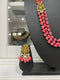 One Gram Gold Coral Nakshi necklace set.