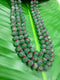 Natural Emerald Carved Pumpkin Beads Mala