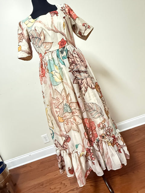 Women  Large - Trendy Soft Organza Silk Long Gown