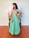 Teens 10-15 yrs - Trendy Tissue Long Gown