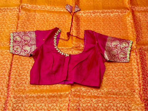 Pure Kanchipattu / Kanjeevaram Brocade Saree
