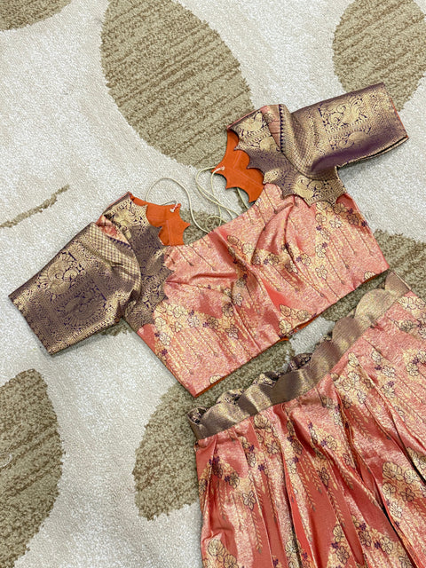 Teen Lehangas - Premium Kanchi Pattu Lehanga Set