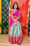 Teen/Adult Medium - Semi Kanchipattu Brocade Lehanga Set