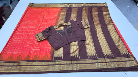 Premium Semi Gadwal silk saree