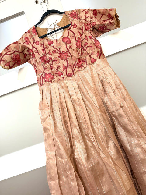 Trendy Organza Tissue Silk Long Gown