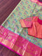 Semi Kanchipattu Meenakari Tissue Saree