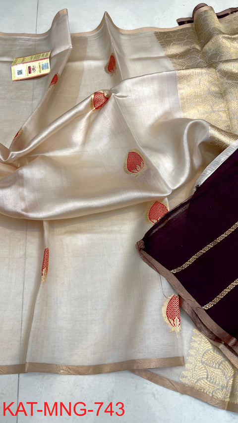 Pure Raw Mango Saree