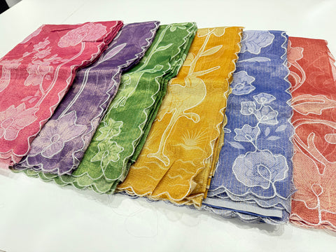 2 for $100 - Crush Tissue Saree