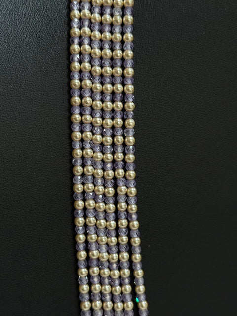 Pure 925 Silver CZ Beads Necklace