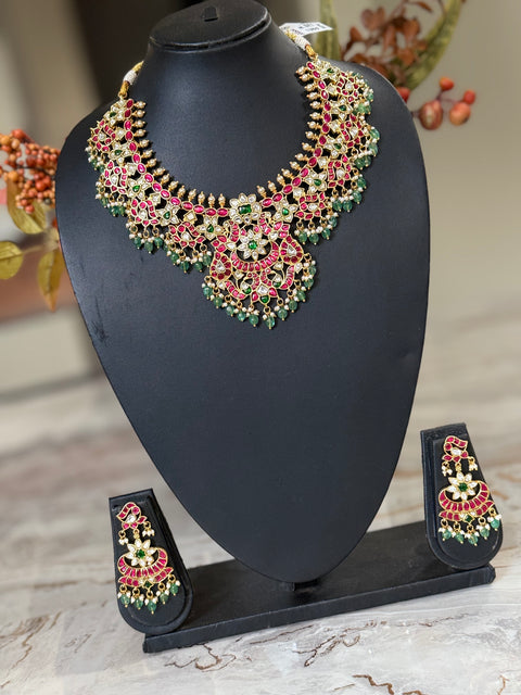 Pachi Kundan Jadau Necklace