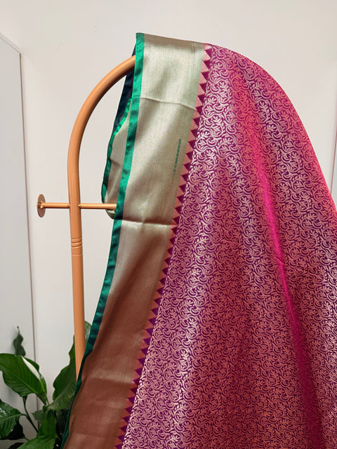 2 for $100 - Semi Kanchi Tissue silk Saree