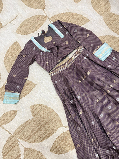 Size XL - Crepe Silk Lehanga Set
