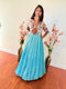 Teens 10-15 yrs - Trendy Tissue Long Gown