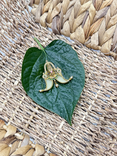 Pure 925 Silver CZ Puligoru Pendant