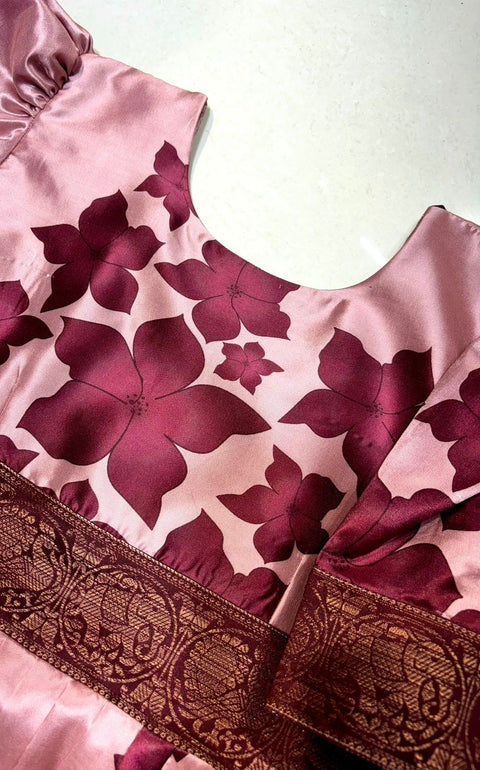 Banaras Gown with Dupatta